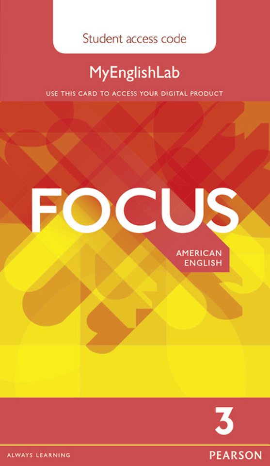 Focus AmE 3 MyEnglishLab Student's Access Card