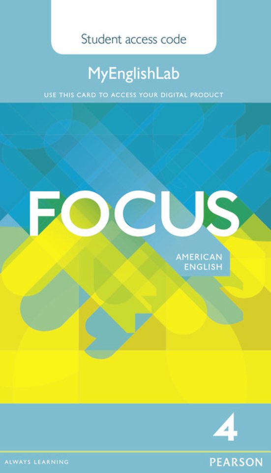 Focus AmE 4 MyEnglishLab Student's Access Card