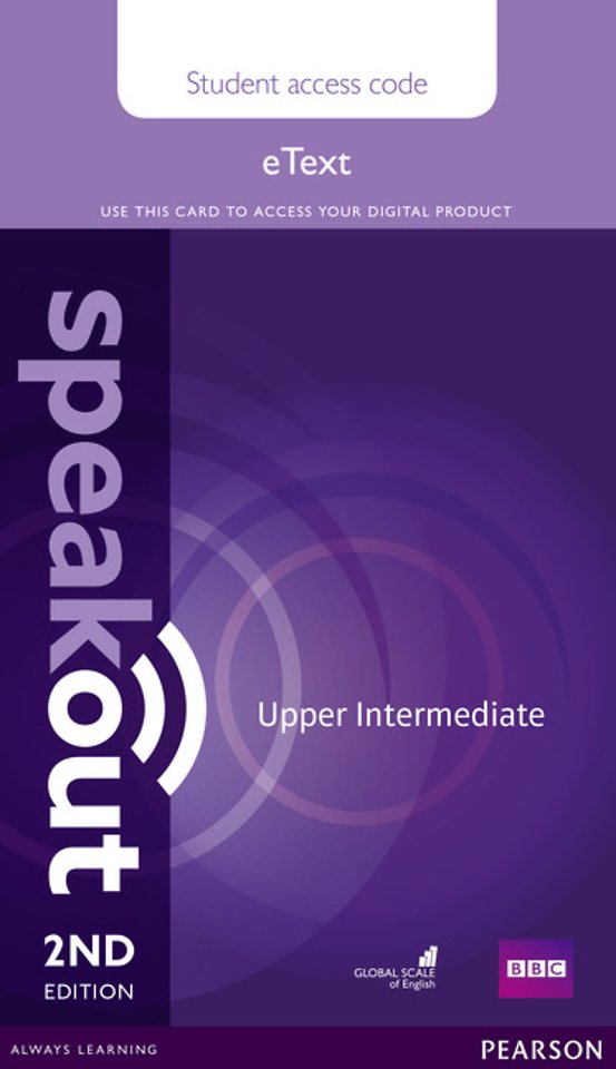 Speakout Upper Intermediate 2nd Edition eText Access Card