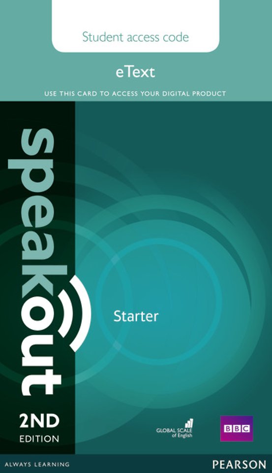 Speakout Starter 2nd Edition eText Access Card