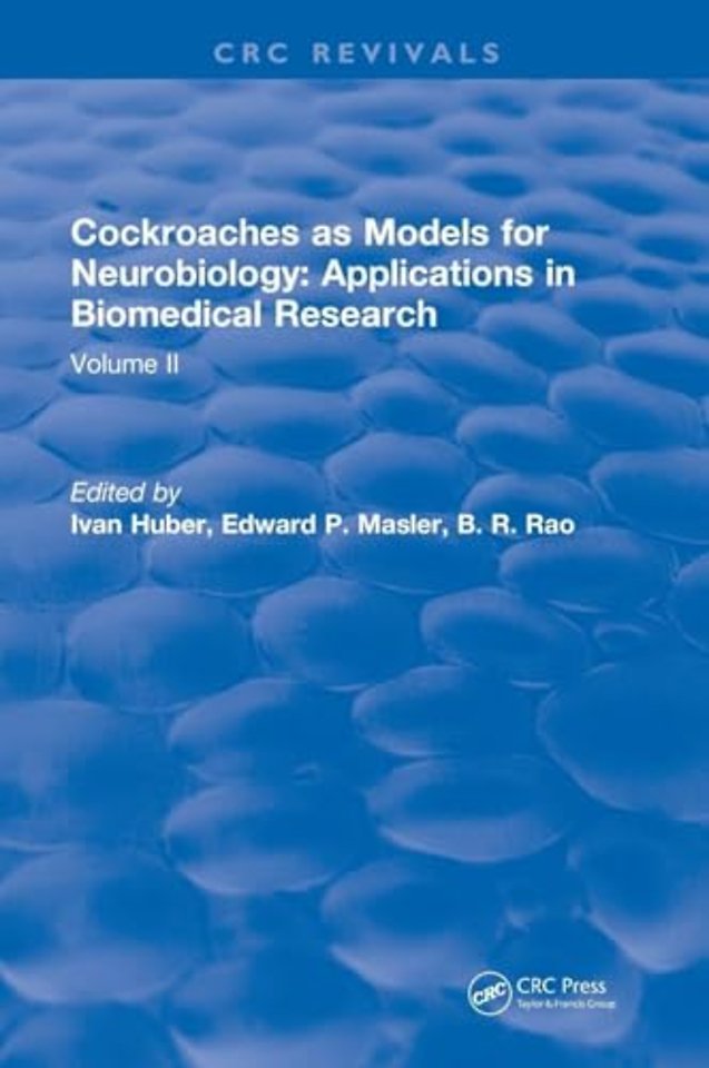 Cockroaches as Models for Neurobiology: Applications in Biomedical Research