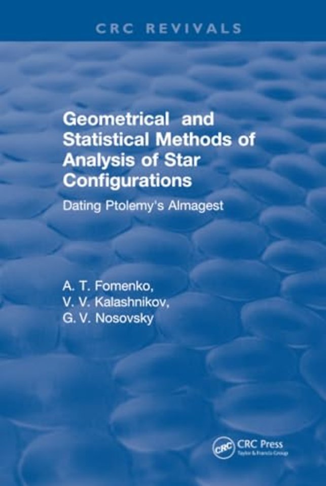 Geometrical and Statistical Methods of Analysis of Star Configurations Dating Ptolemy's Almagest