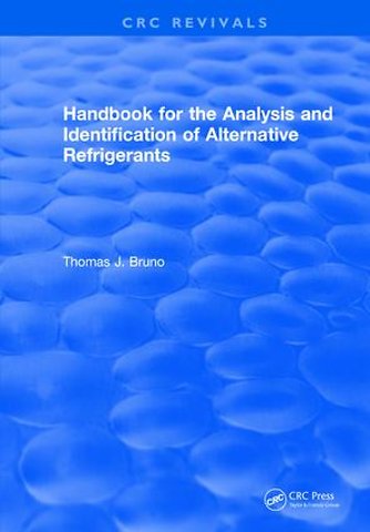 Handbook for the Analysis and Identification of Alternative Refrigerants