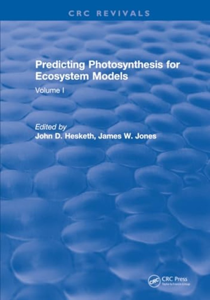 Predicting Photosynthesis For Ecosystem Models
