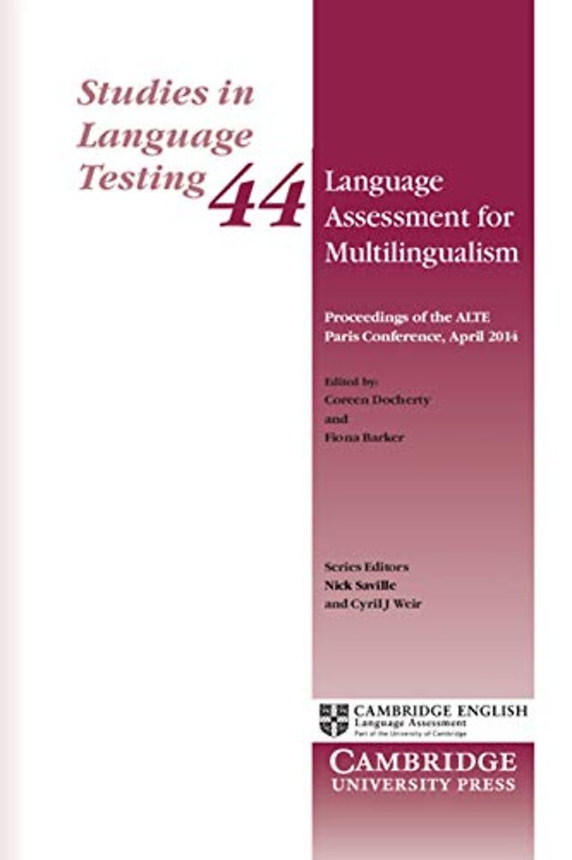 Language Assessment for Multilingualism Paperback