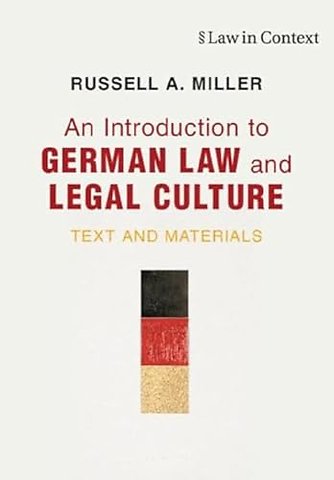 An Introduction to German Law and Legal Culture