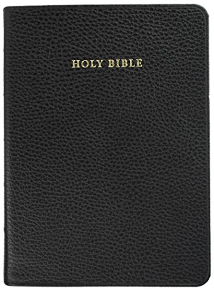 NIV Clarion Reference Bible, Black Calf Split Leather, NI484:X