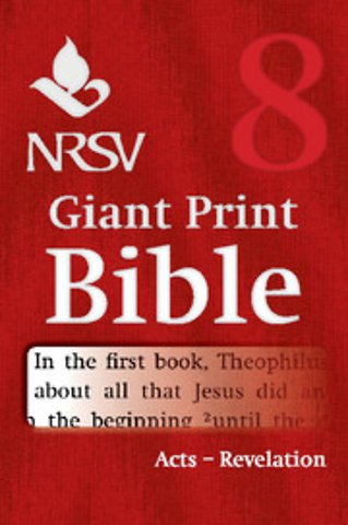 NRSV Giant Print Bible: Volume 8, Acts to Revelation