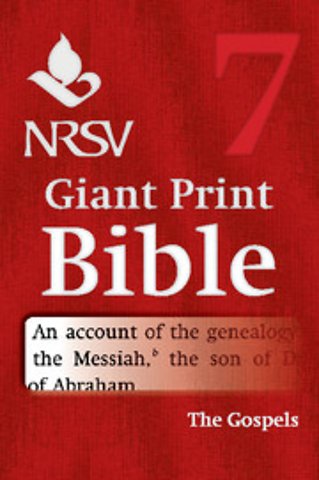 NRSV Giant Print Bible: Volume 7, Gospels