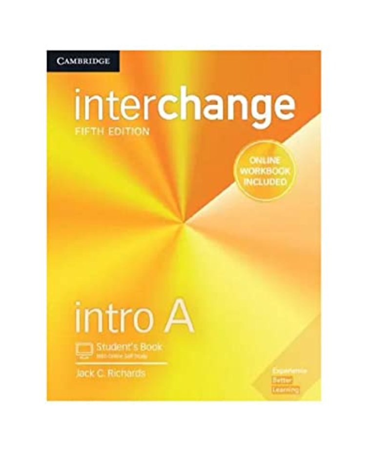Interchange Intro A Student's Book with Online Self-Study and Online Workbook