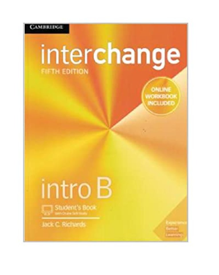 Interchange Intro B Student's Book with Online Self-Study and Online Workbook