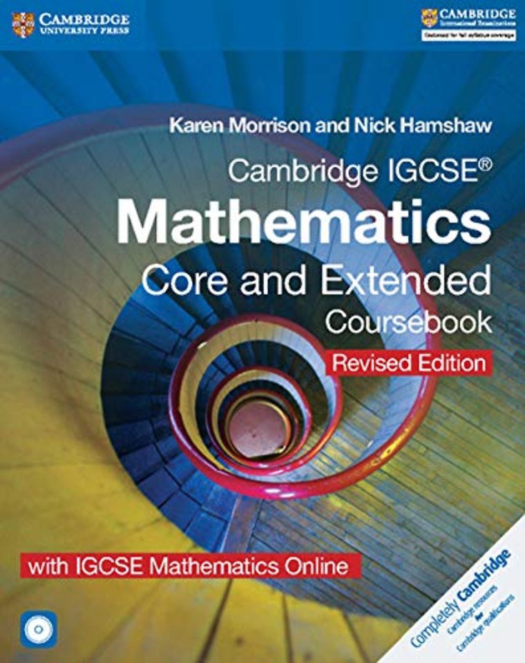 Cambridge IGCSE® Mathematics Core and Extended Coursebook with CD-ROM and IGCSE Mathematics Online Revised Edition