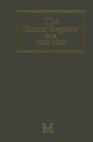 The Grants Register 1983–1985