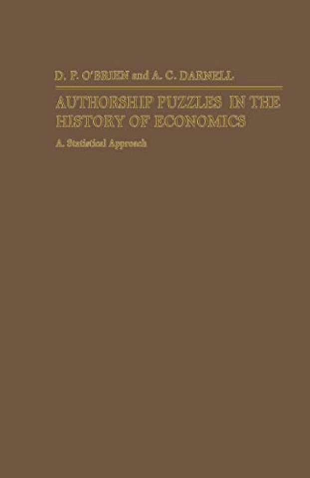 Authorship Puzzles in the History of Economics