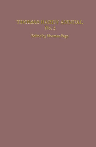 Thomas Hardy Annual No. 3