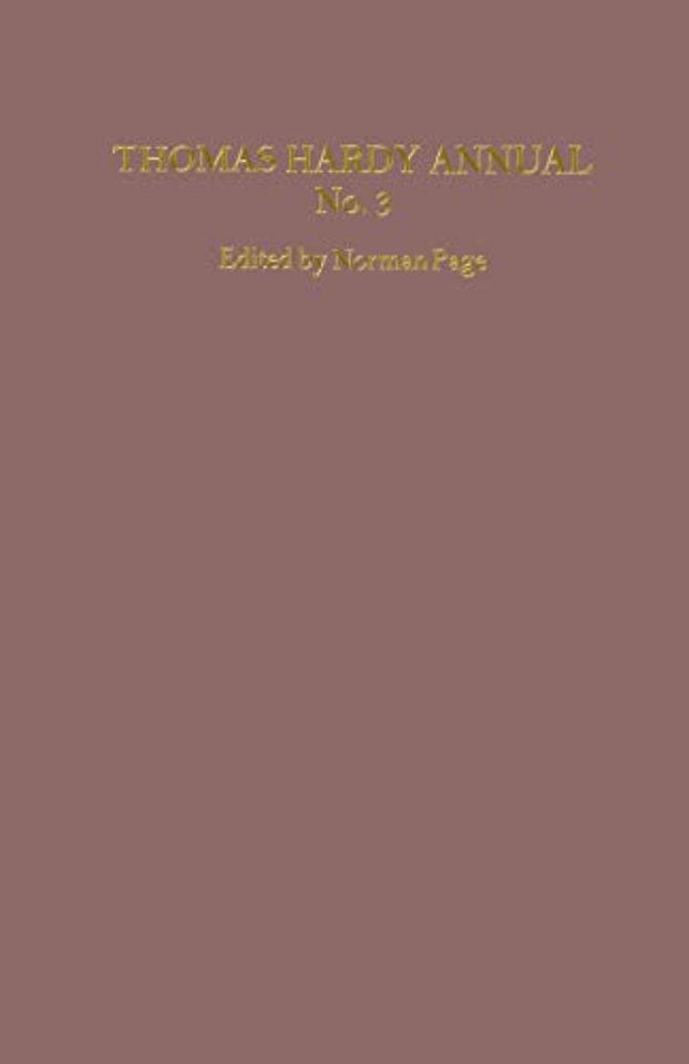 Thomas Hardy Annual No. 3