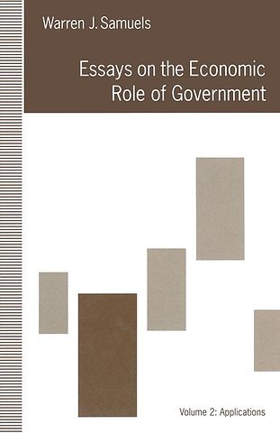 Essays on the Economic Role of Government