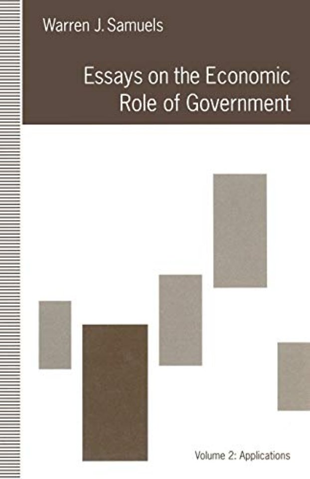 Essays on the Economic Role of Government