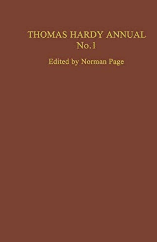 Thomas Hardy Annual No. 1
