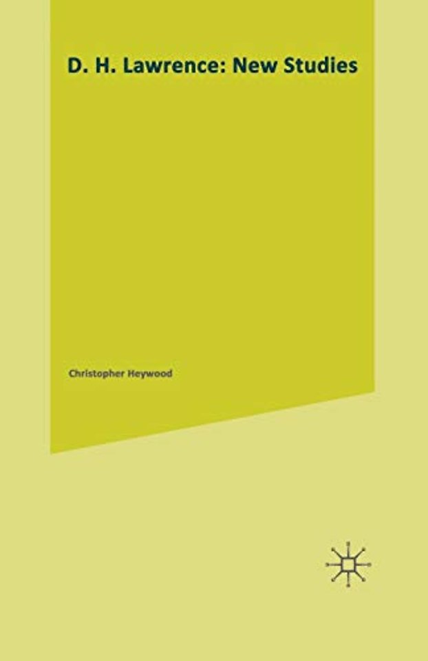 D. H. Lawrence: New Studies