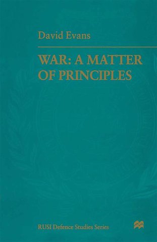 War: A Matter of Principles