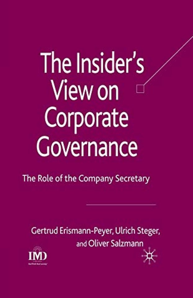 The Insider's View on Corporate Governance