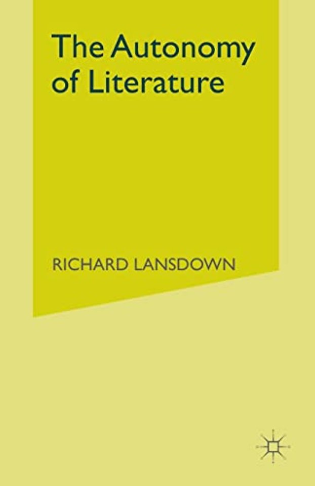The Autonomy of Literature