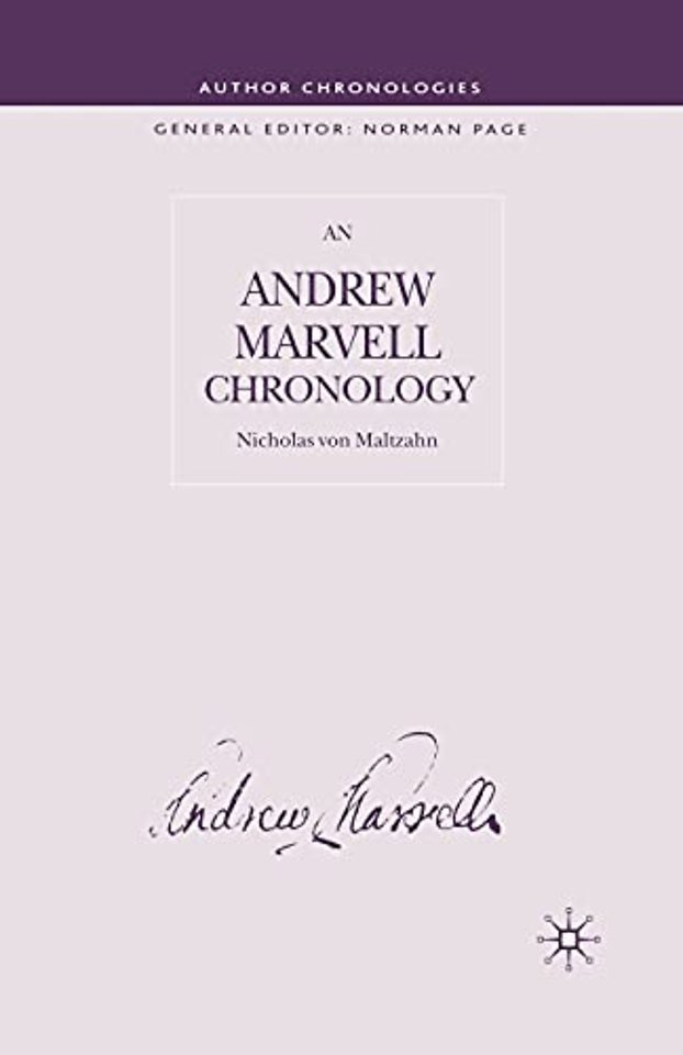 Andrew Marvell Chronology