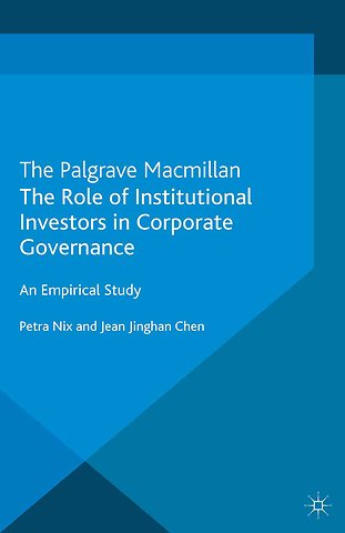 The Role of Institutional Investors in Corporate Governance