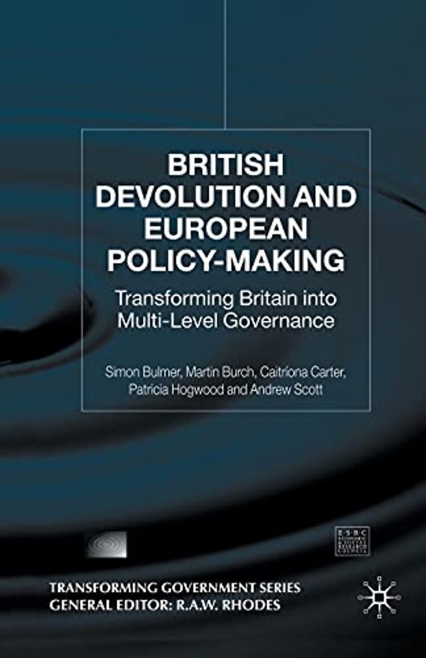 British Devolution and European Policy-Making