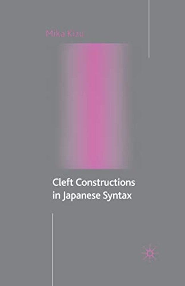 Cleft Constructions in Japanese Syntax