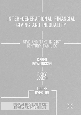 Inter-generational Financial Giving and Inequality