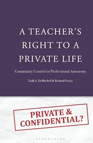 A Teacher's Right to a Private Life
