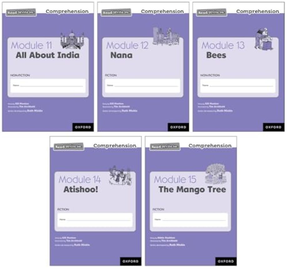 Read Write Inc. Comprehension: Modules 11-15 Mixed Pack of 5 (1 of each title)