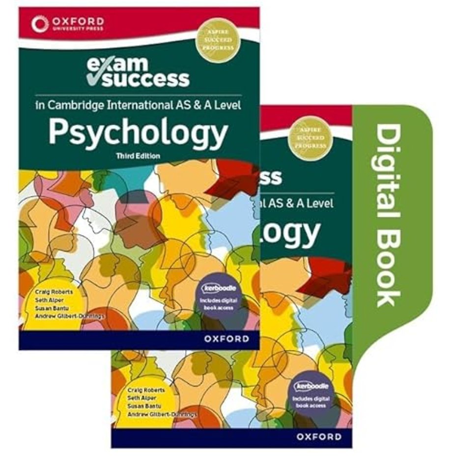 Cambridge International AS & A Level Psychology: Exam Success Third Edition (Print & Digital Book)