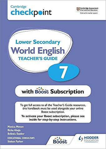 Cambridge Checkpoint Lower Secondary World English Teacher's Guide 7 with Boost Subscription