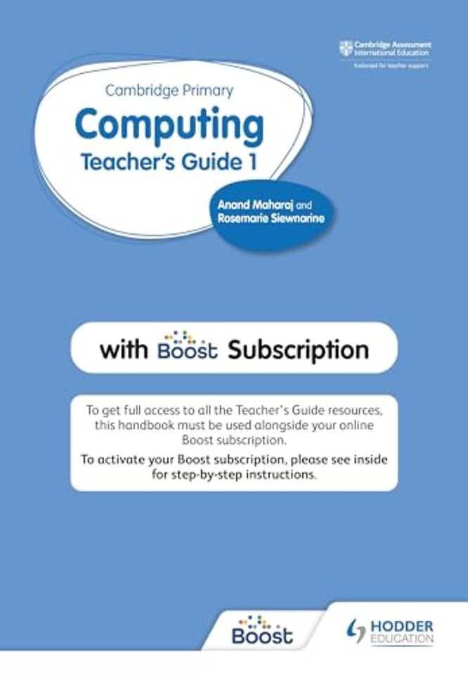 Cambridge Primary Computing Teacher's Guide Stage 1 with Boost Subscription