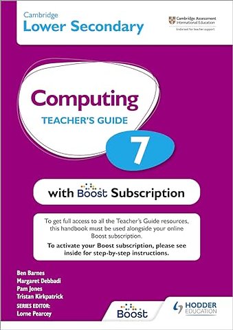 Cambridge Lower Secondary Computing 7 Teacher's Guide with Boost Subscription