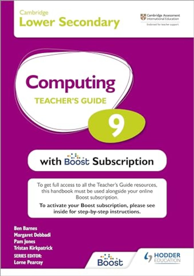Cambridge Lower Secondary Computing 9 Teacher's Guide with Boost Subscription