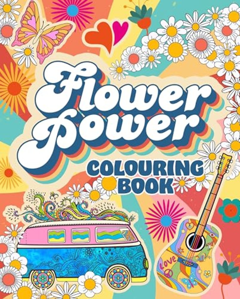 Flower Power Colouring Book