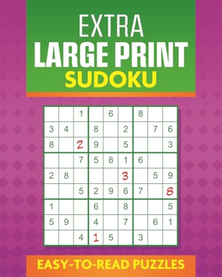 Extra Large Print Sudoku