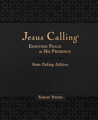 Jesus Calling Note-Taking Edition, Leathersoft, Black, with Full Scriptures