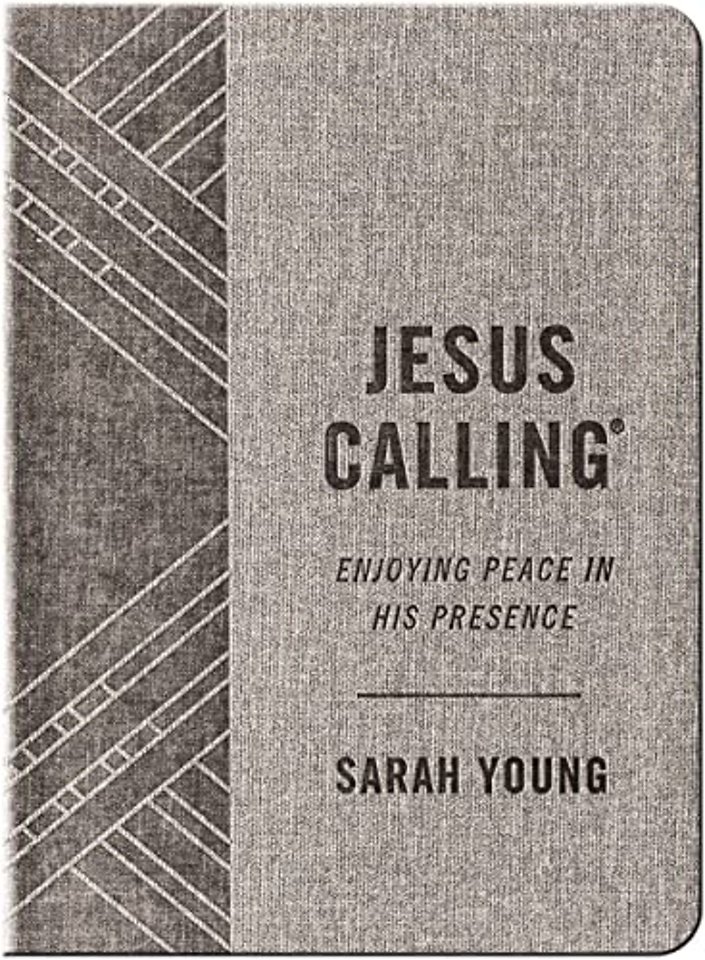 Jesus Calling, Textured Gray Leathersoft, with Full Scriptures
