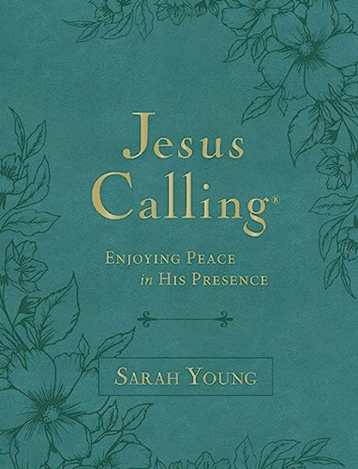 Jesus Calling, Large Text Teal Leathersoft, with Full Scriptures