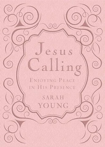 Jesus Calling, Pink Leathersoft, with Scripture References