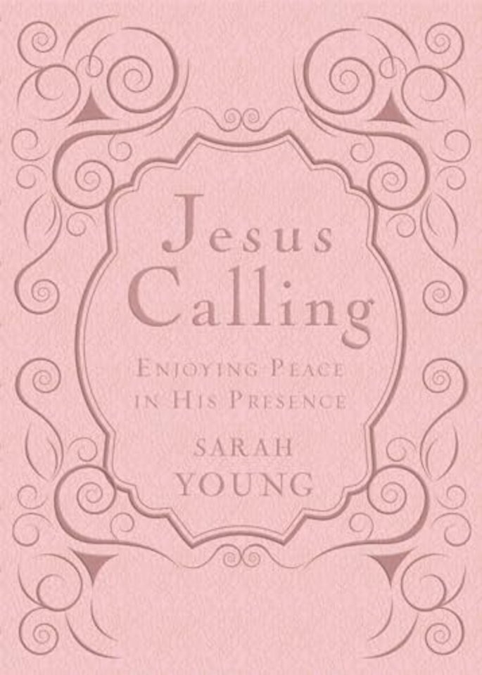 Jesus Calling, Pink Leathersoft, with Scripture References