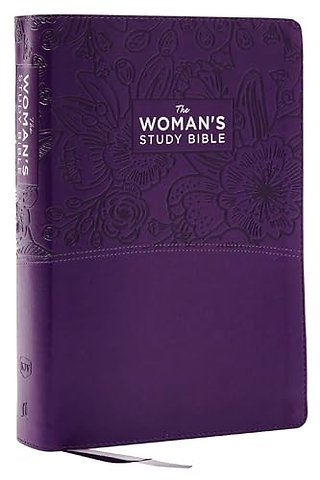 KJV, The Woman's Study Bible, Purple Leathersoft, Red Letter, Full-Color Edition, Comfort Print