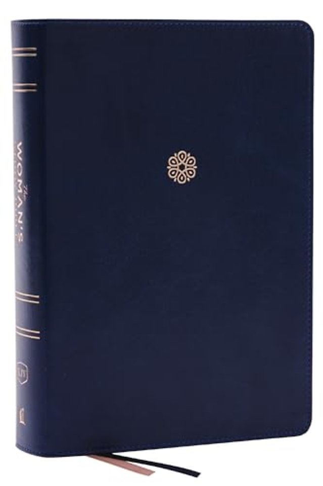 KJV, The Woman's Study Bible, Blue Leathersoft, Red Letter, Full-Color Edition, Comfort Print