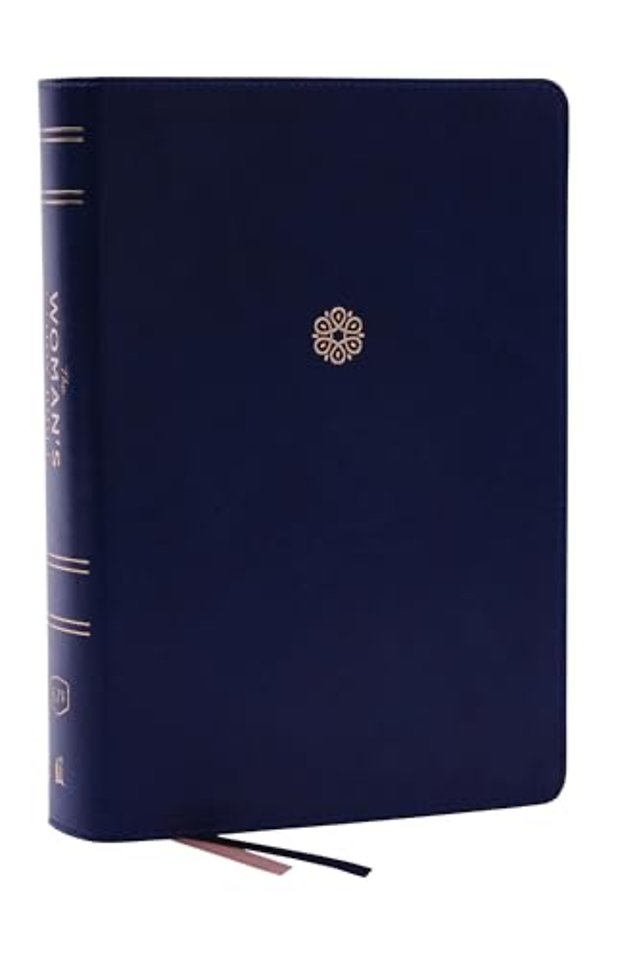 KJV, The Woman's Study Bible, Blue Leathersoft, Red Letter, Full-Color Edition, Comfort Print (Thumb Indexed)