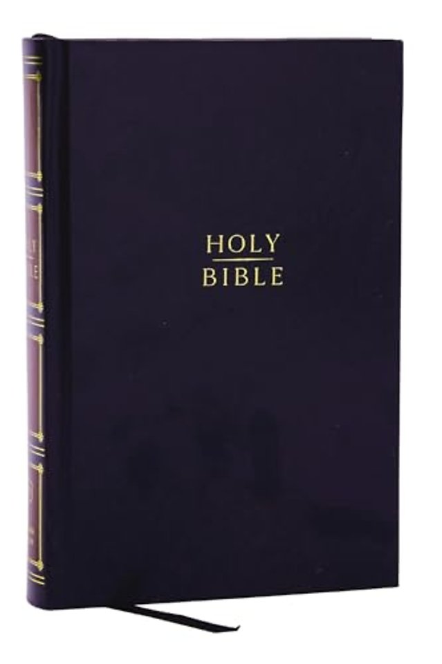 KJV Holy Bible: Compact Bible with 43,000 Center-Column Cross References, Black Hardcover, Red Letter, Comfort Print: King James Version